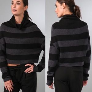 Vince striped crop sweater